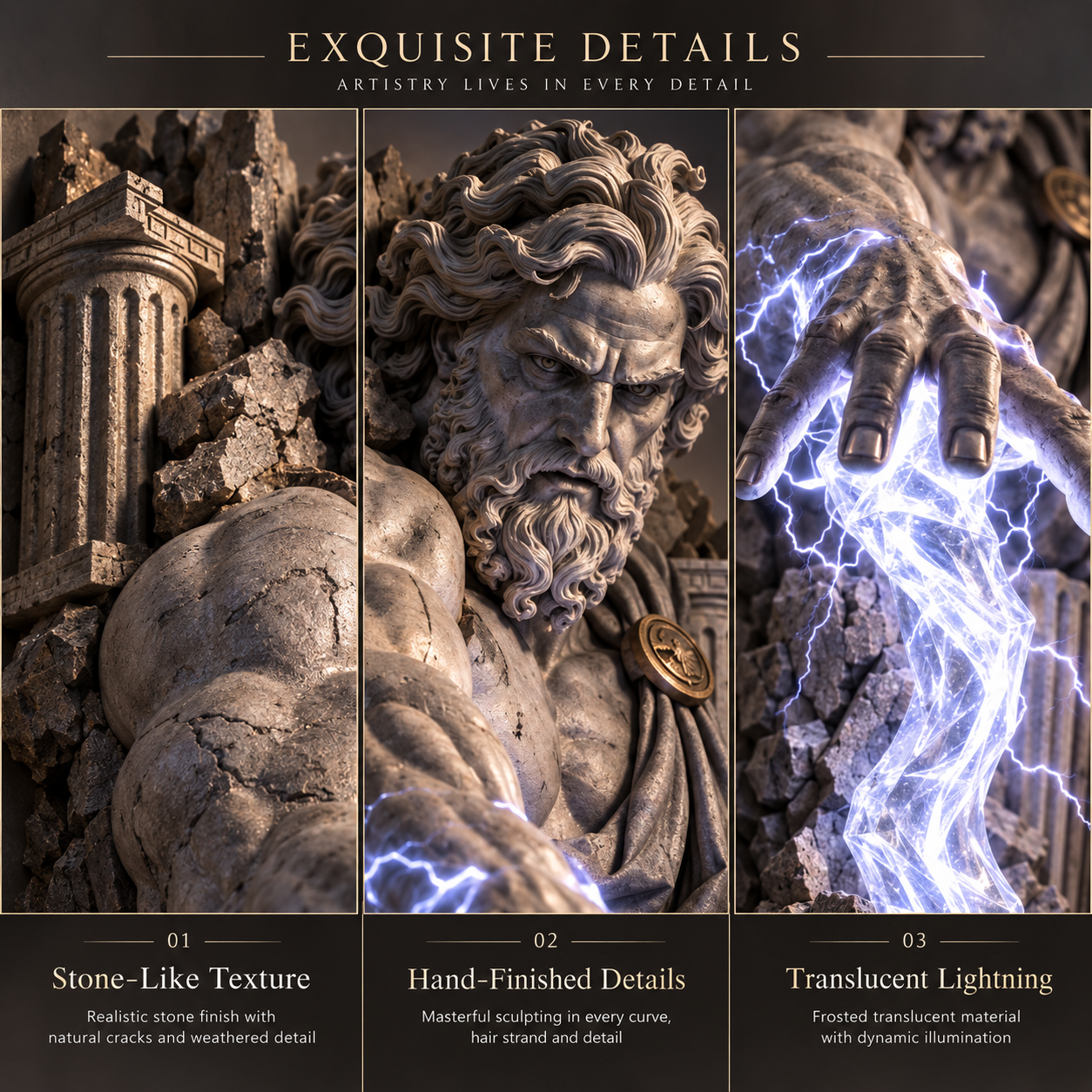 Mythological wall sculpture