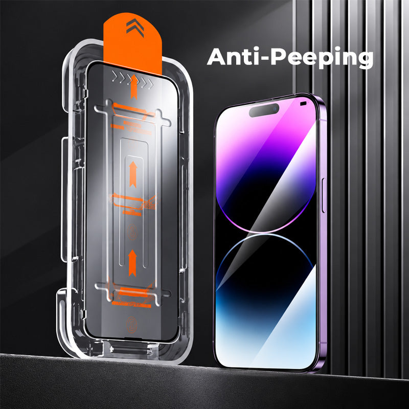 iPhone Screen Protector with Easy-Install Tray – HD or Privacy