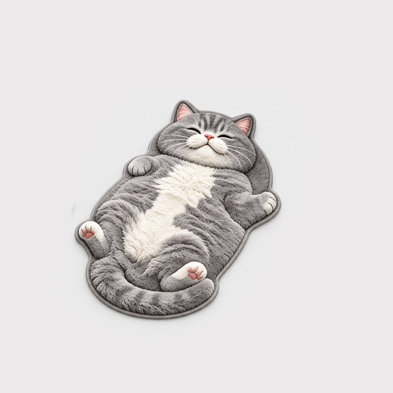 🐱 Cat-Shaped Floor Mat