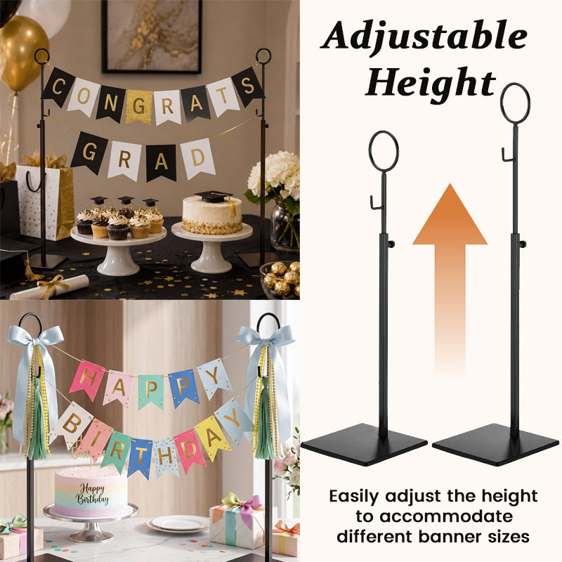 🎉 Adjustable Banner Stand