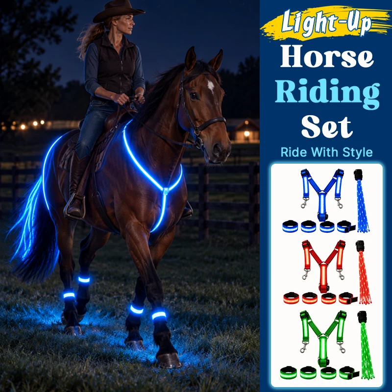 Light-up Horse-riding Set