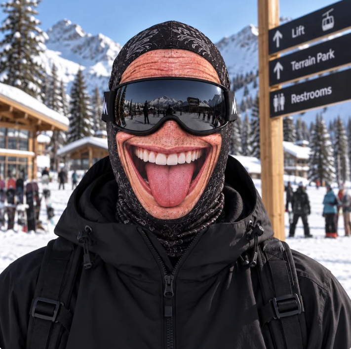 Funny Ski Mask for Snow Adventures