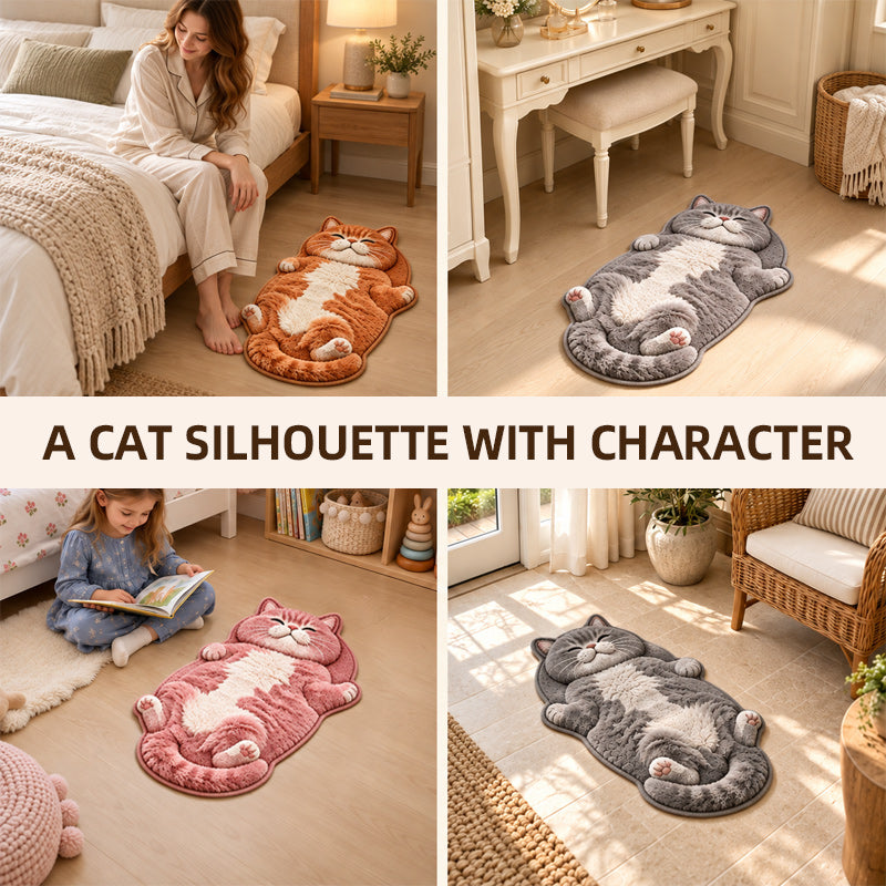 🐱 Cat-Shaped Floor Mat