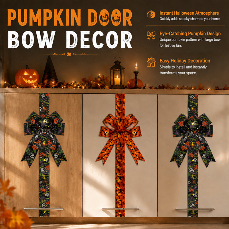 Halloween cabinet bow decoration
