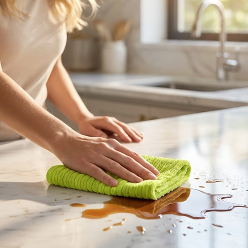 Multipurpose cleaning cloth for wet and dry cleaning
