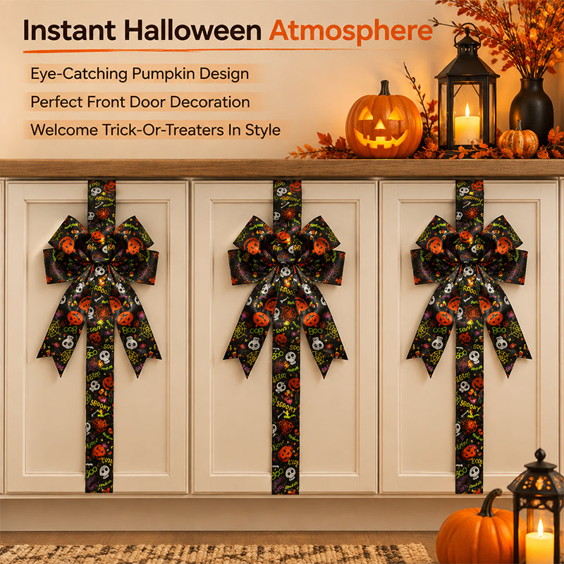 Easy Halloween cabinet decoration