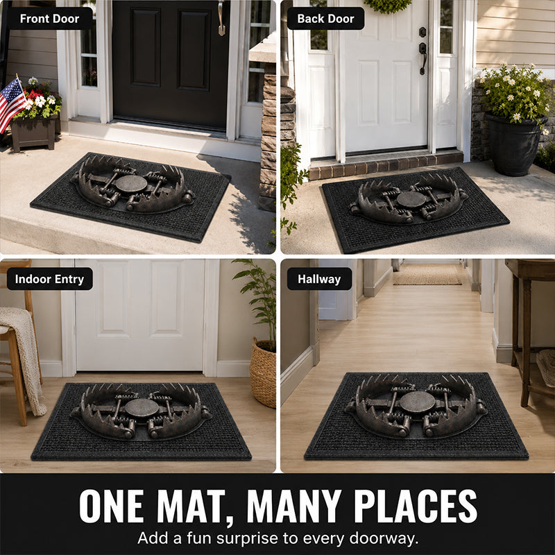 Funny illusion entrance rug
