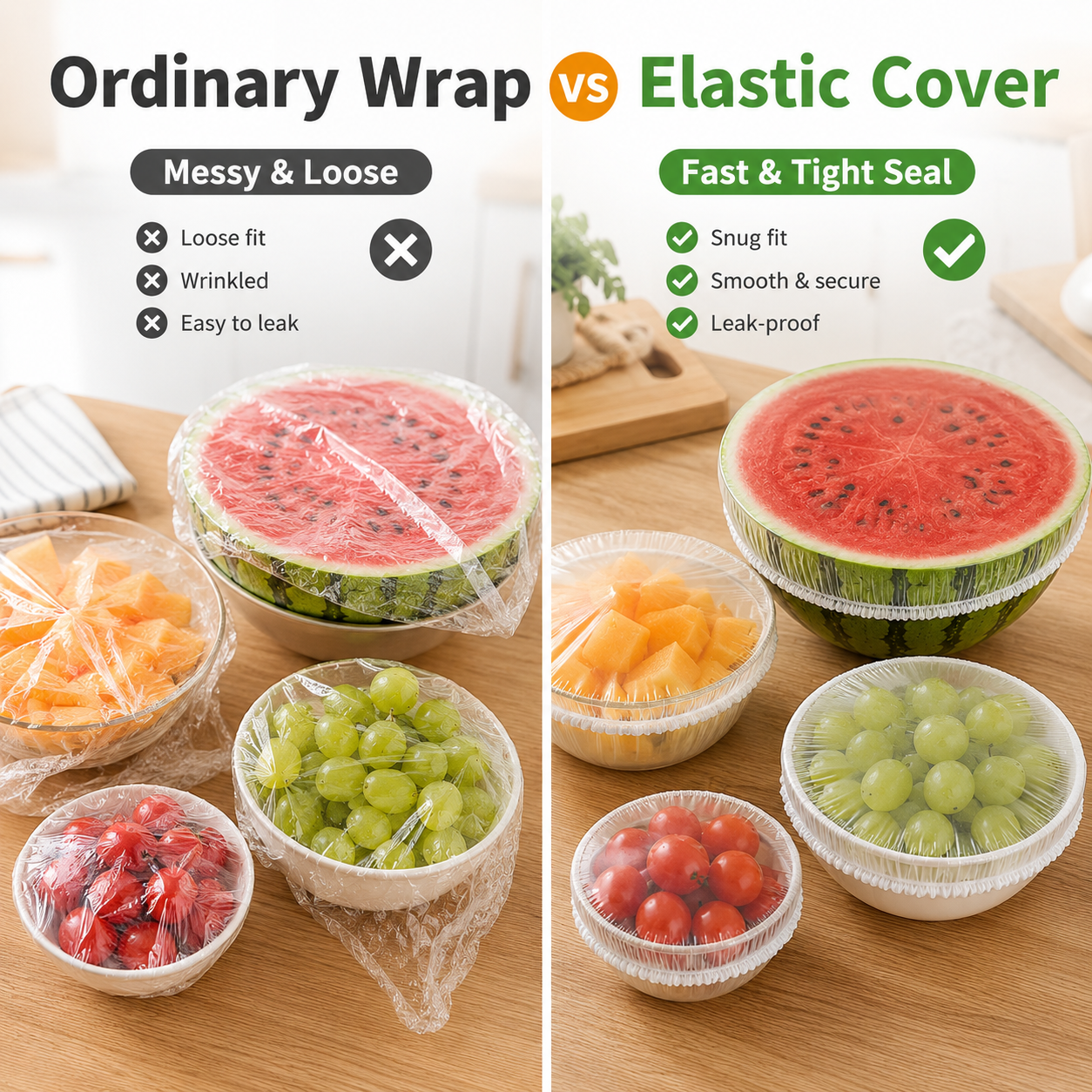 🔥Elastic Stretch Food Covers | Quick Bowl & Leftover Covers