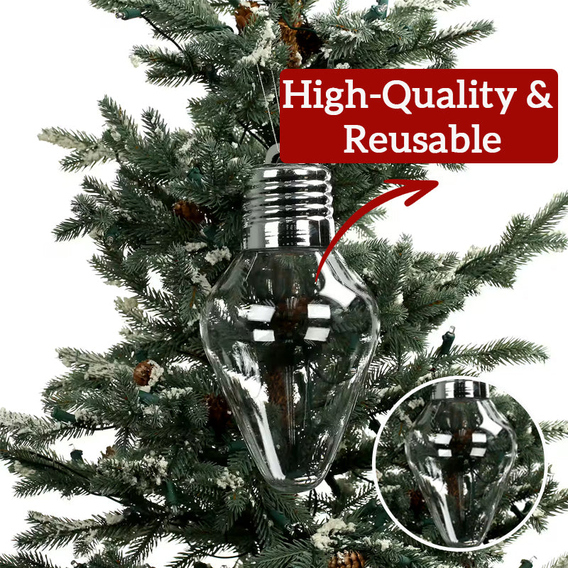 Christmas light bulb gift decoration