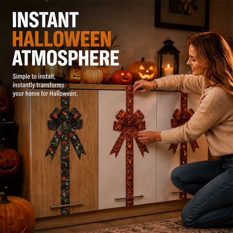 Cute pumpkin bow design