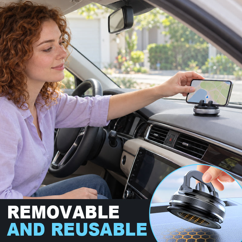 Locking Car Suction Cup Mount – No-Drill Reusable Accessory Holder