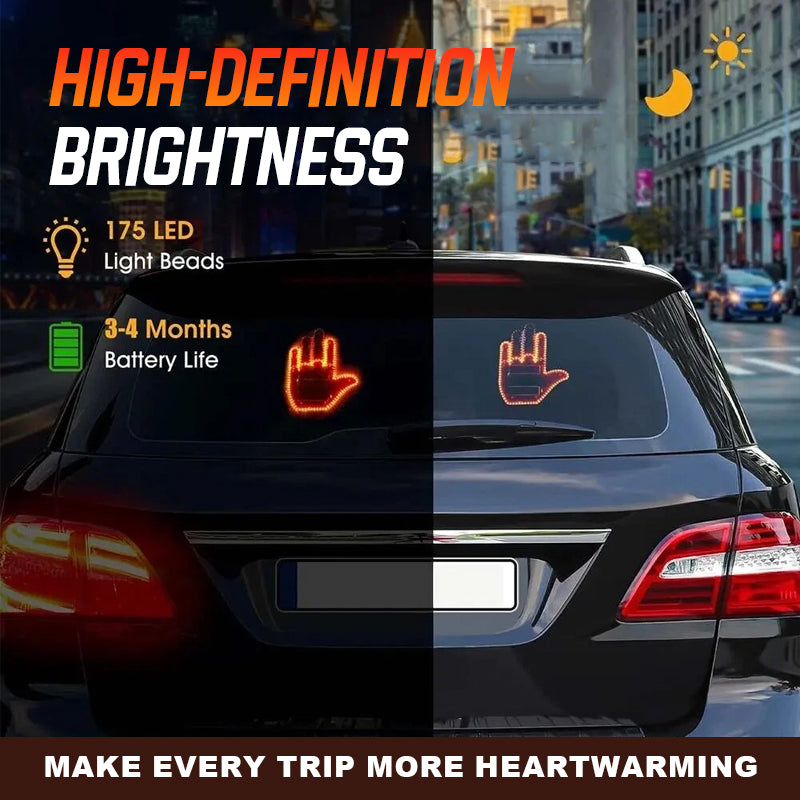 Car window gesture light installation
