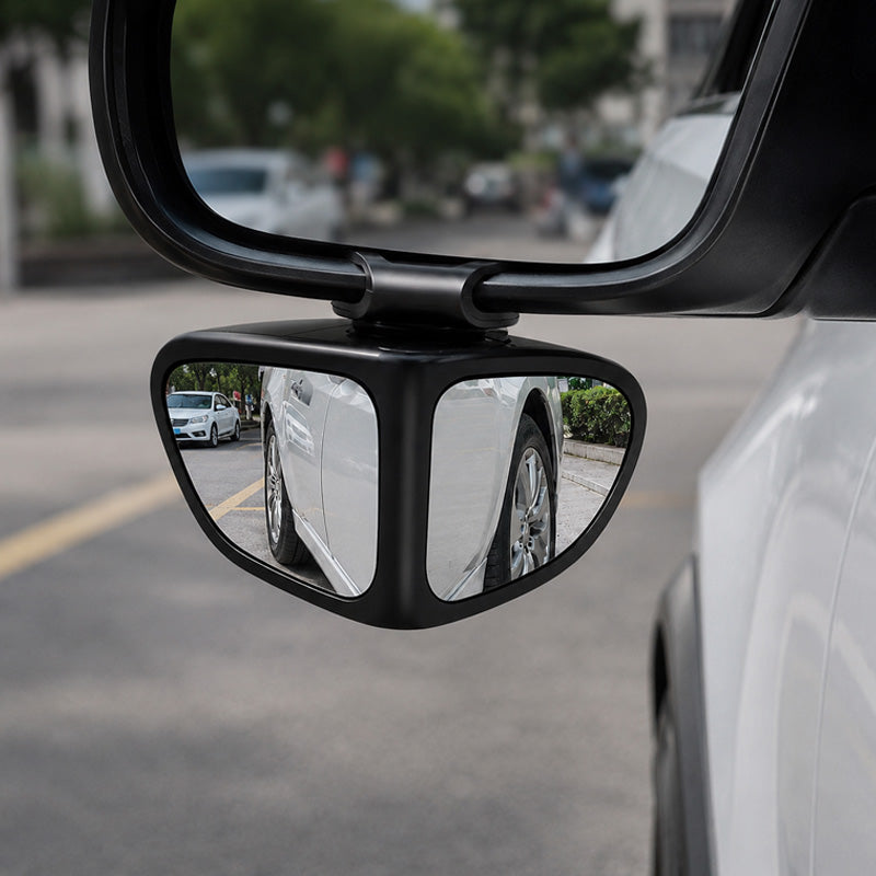 🚗 360° Blind Spot Wide-Angle Rearview Mirror – Adjustable Clip-On Car Auxiliary Mirror for Parking, Reversing & Side View Assistance