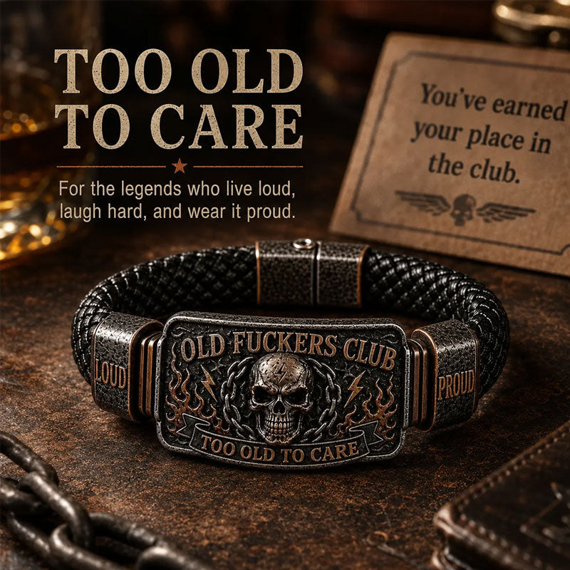 Magnetic clasp braided leather bracelet