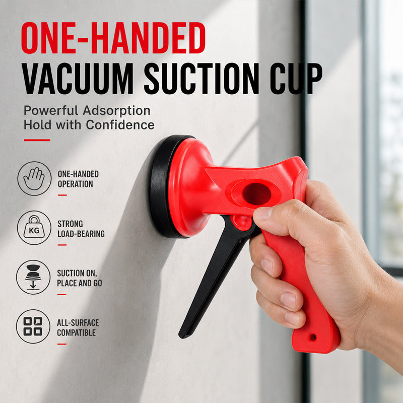 Pistol Grip Suction Cup Lifter – 70mm Handheld Glass, Tile & Panel Lifting Tool for Smooth Surface Handling