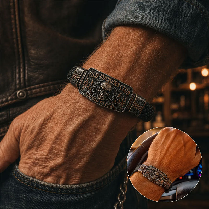 Old Fckers Club bracelet full display