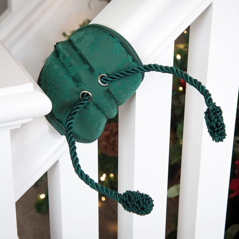 Christmas Garland Ties – Reusable Holiday Fasteners for Banisters, Railings & Garlands