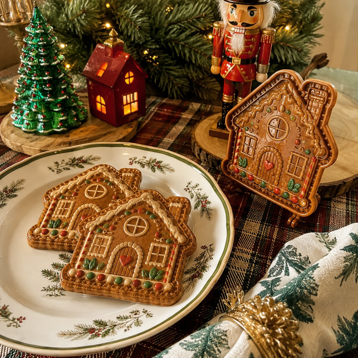Christmas baking mold finished result