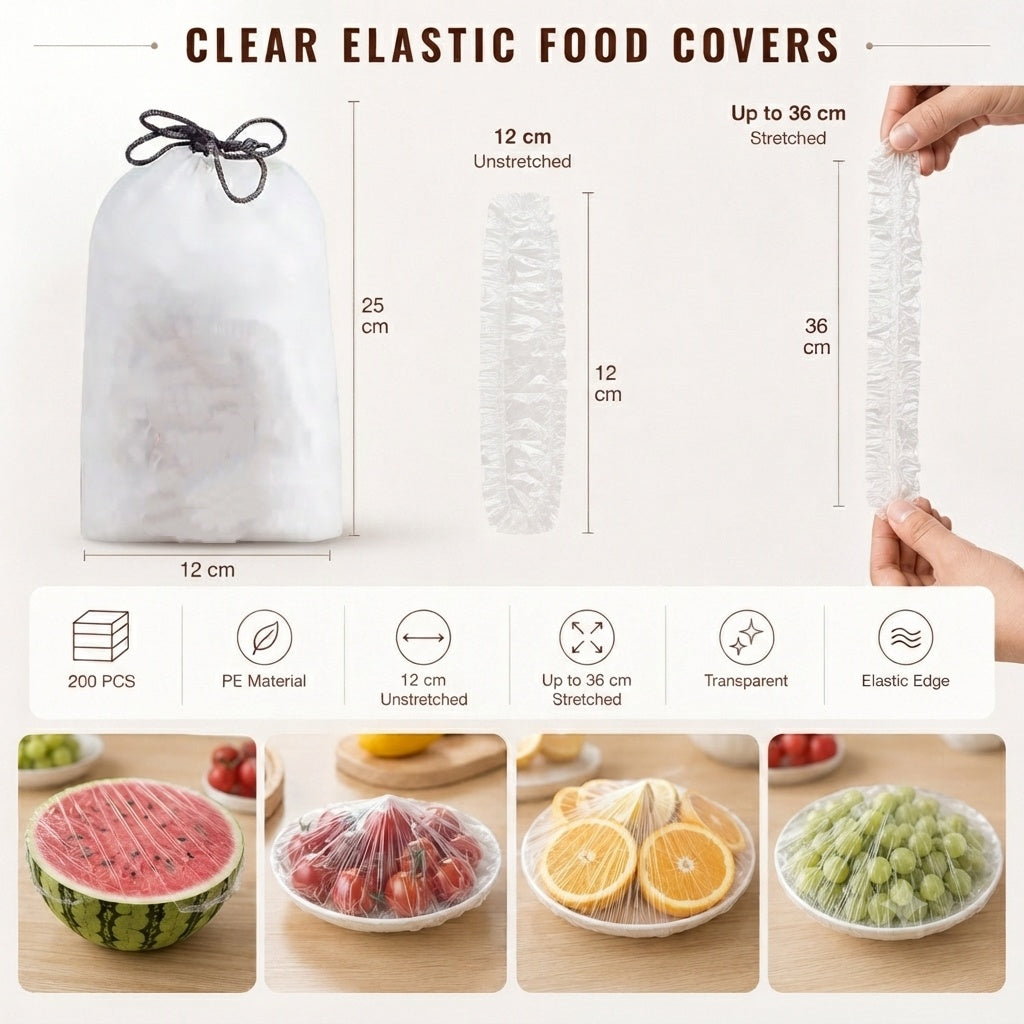 Elastic Food Covers for Kitchen and Picnic