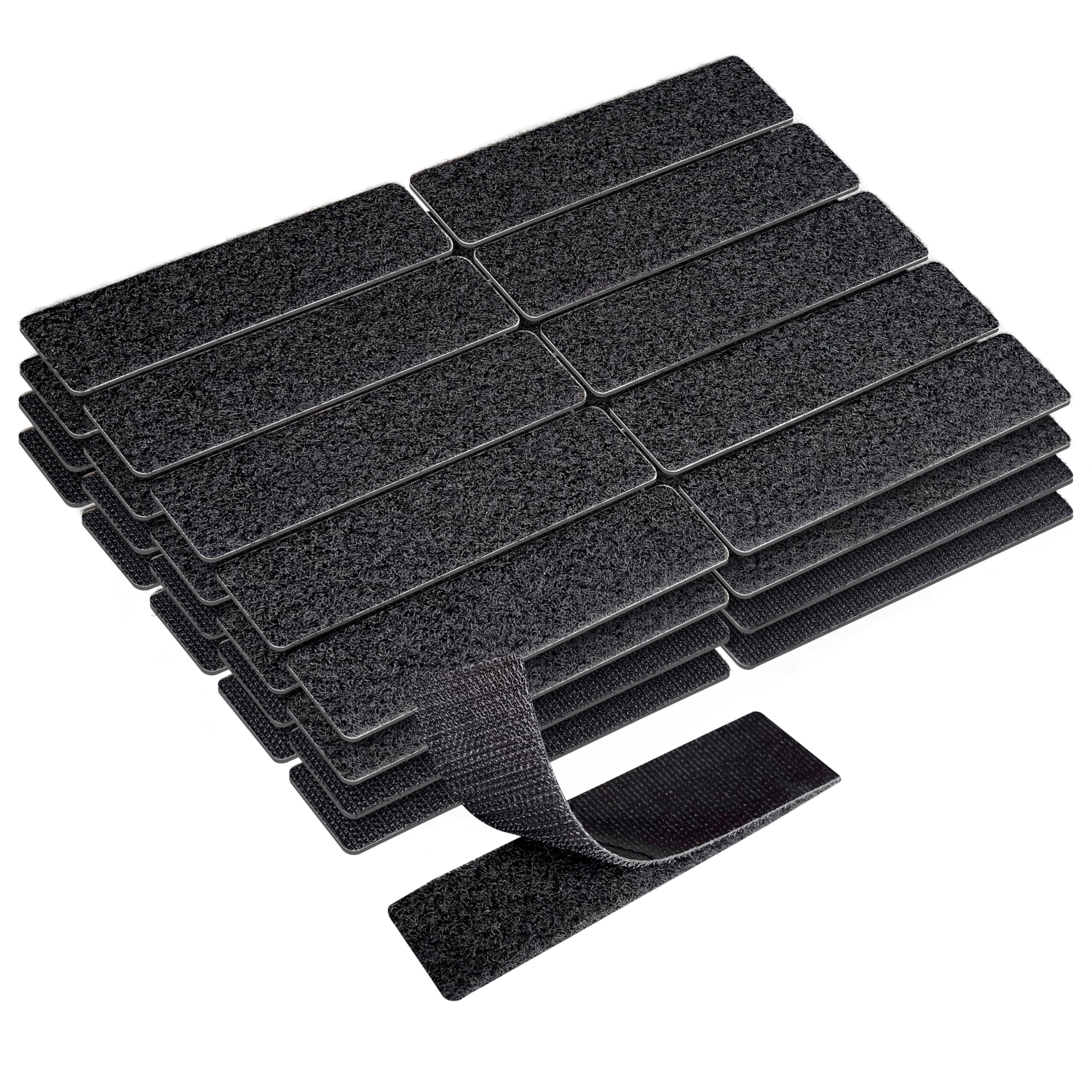 Heavy-Duty Self-Adhesive Hook and Loop Strips – Reusable Fastening Pads for Home, Office, DIY & Cable Organisation
