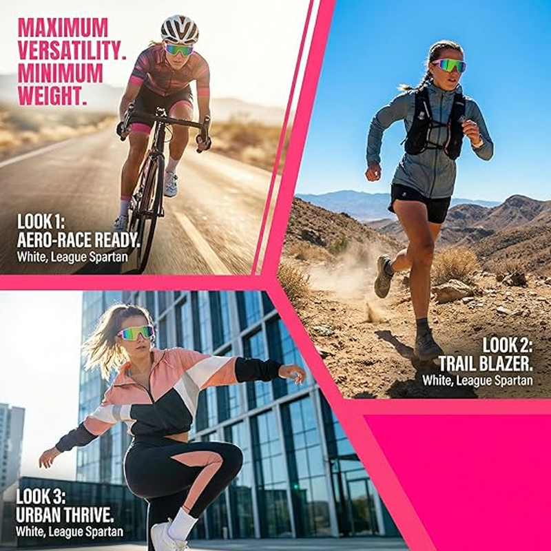 🕶️UV400 Polarized Sports Sunglasses – Mirrored Shield Cycling Glasses for Running, Hiking, Outdoor Sports & Everyday Wear 🏃