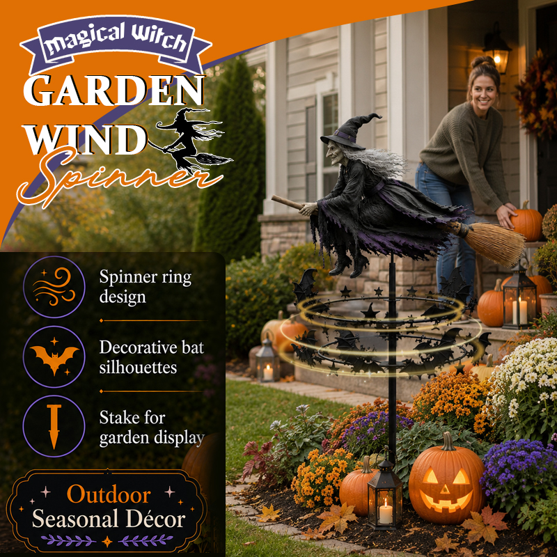 🧙‍♀️ The Enchanted Witch Garden Wind Spinner