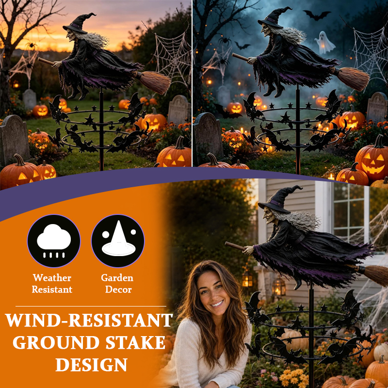 🧙‍♀️ The Enchanted Witch Garden Wind Spinner