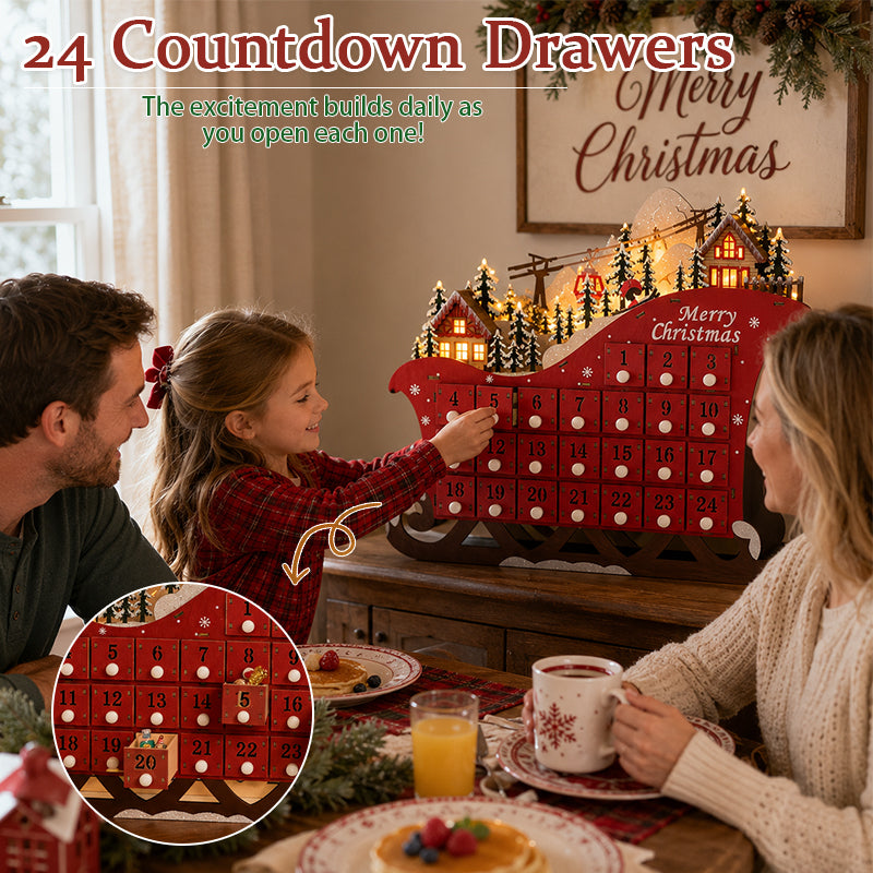 24-Day Christmas Surprise Countdown Sled
