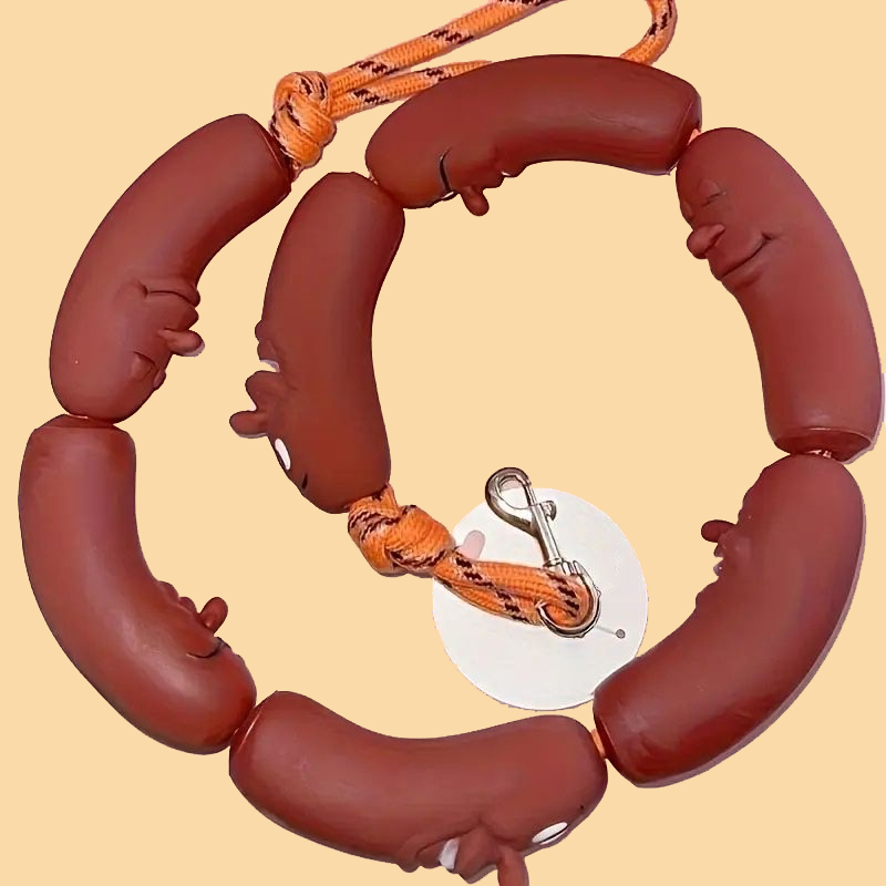 Funny Big Sausage String Dog Leash