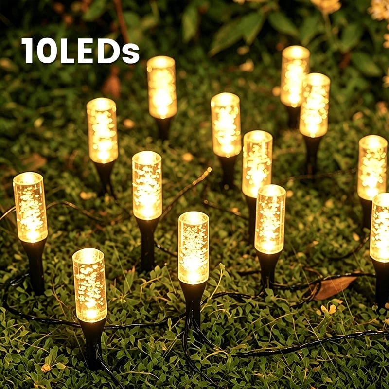 10 LED's met warm licht