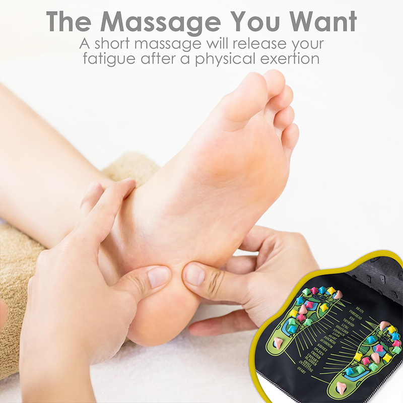 Foot Massage Mat, Reflexology Acupressure Mat For Foot Pain Relief | Pressure Point Massage Acupoint Mat Walk Stone Road For Lon - image 5