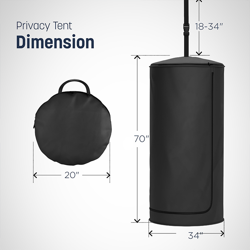 Portable Changing Room Tent - Instant Pop Up Privacy Pod With Suction Cup For Suv Liftgate, For Camping, Shower, Beach And Toile - image 8