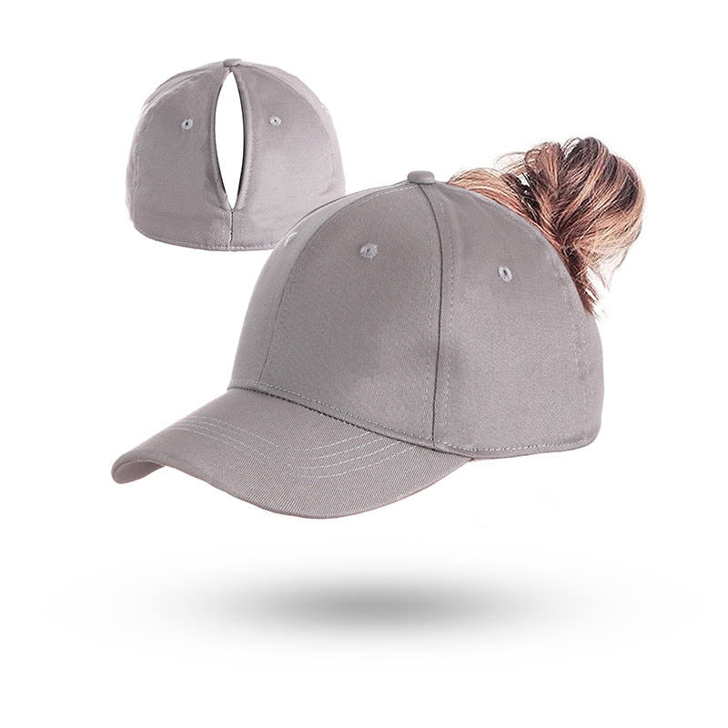 Adventure Fit Women's Baseball Cap With Magnetic Closure For Ponytails - Light Gray - one size - image 8