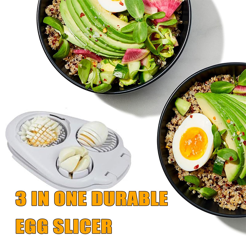 3 In 1 Egg Slicer For Hard Boiled Eggs Heavy Duty With Stainless Steel Wires,3 Slice Modes Egg Cutter - image 9