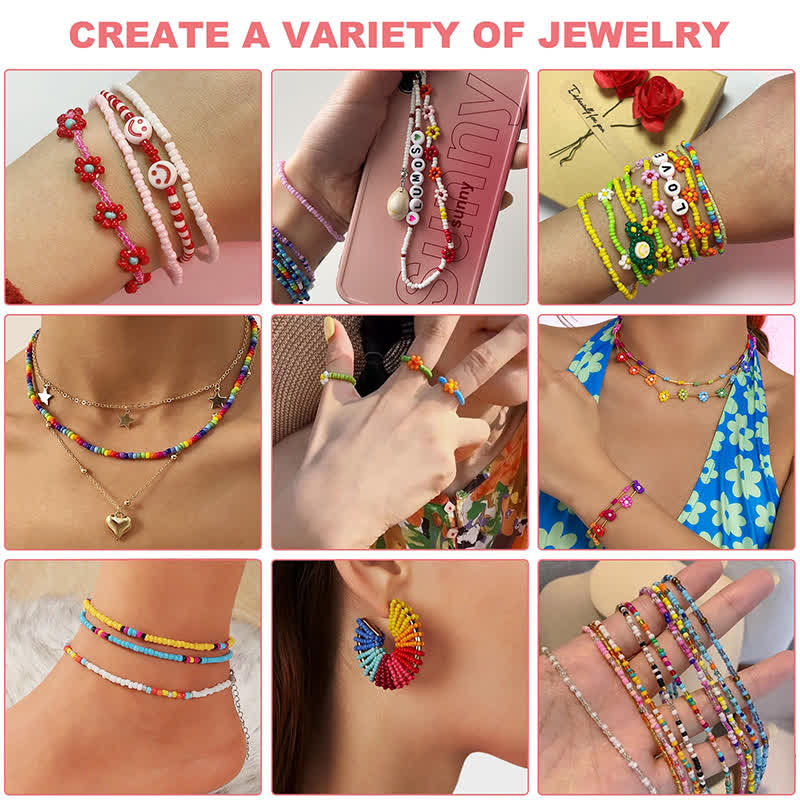 Glass Seed Beads For Jewelry Making Bracelet Making Kit - image 8