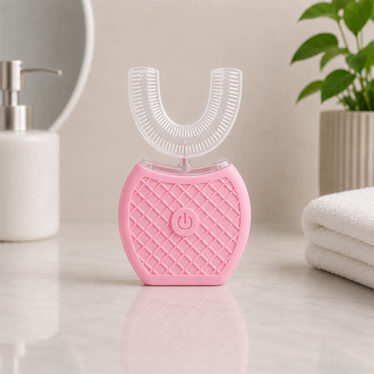 Cold Light Whitening High-frequency Acoustic Waves Electric Toothbrush - Pink - one size - image 9