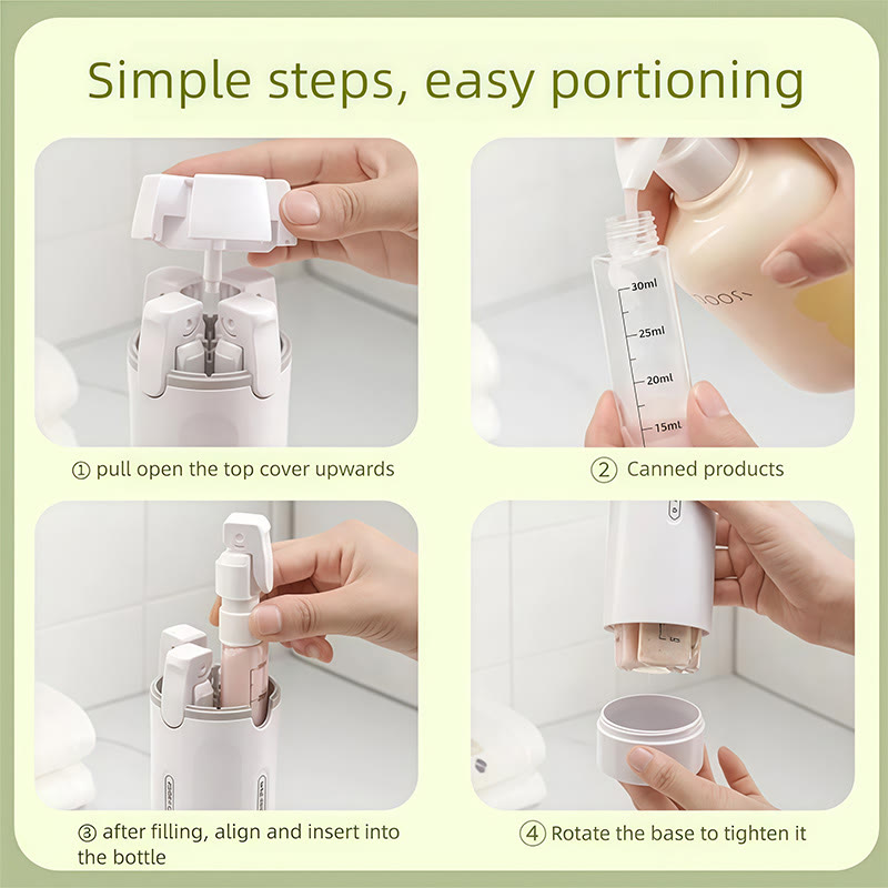 4-in-1 Portable Travel Dispenser Bottle - image 9