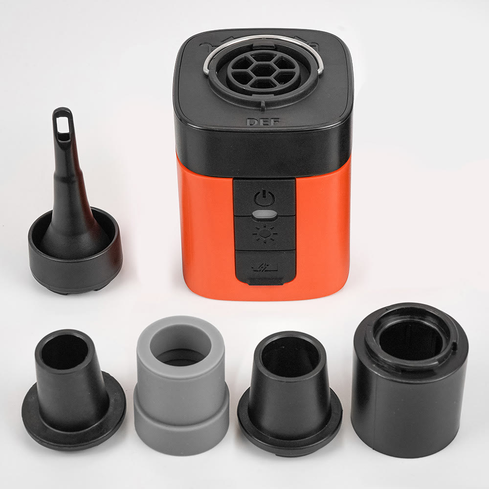 Portable Mini Air Pump For Air Mattress & Pool Floats - Orange - 3PCS - image 12
