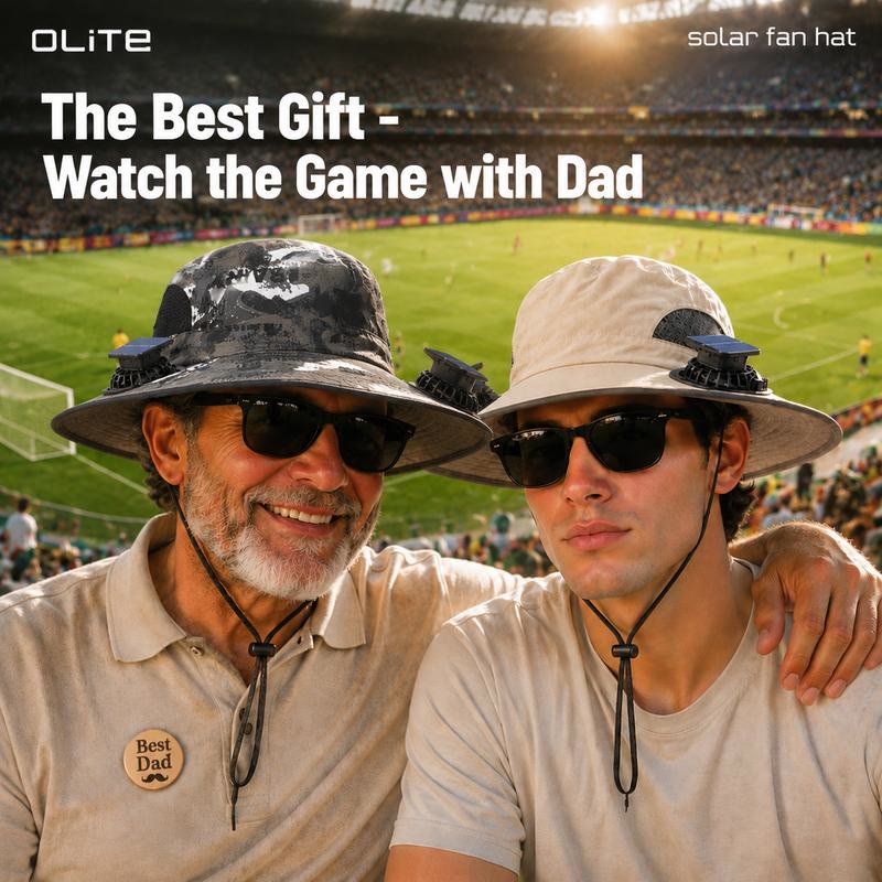 Solar-Powered Fan Sun Hat, Outdoor UV Protection Cap - image 1