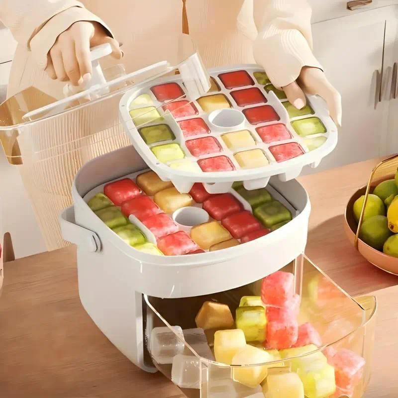 Handheld Ice Bucket, 48-Cell Ice Cube Tray, Ice Mold, Freezing Tool  - image 5