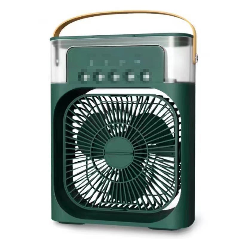 Portable Air Conditioner Fan, Mini Evaporative Air Cooler with 7 Colors LED Light - Green - image 9