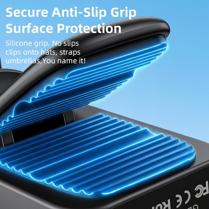 Mini Portable Handheld Clip Fan 3-in-1 Rechargeable 3000mAh Battery - image 3