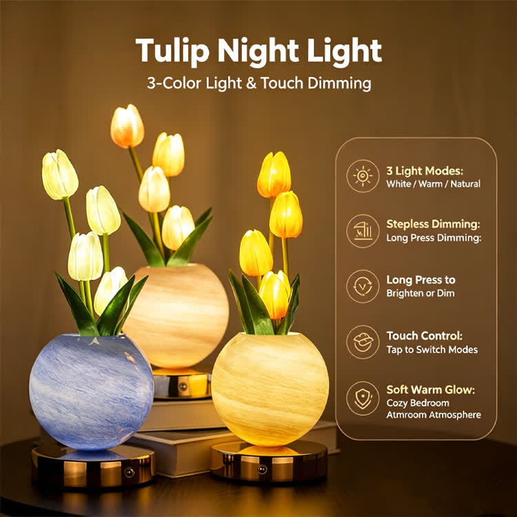 Tulip Ambient Emotional Soothing Bedroom Lamp - image 1