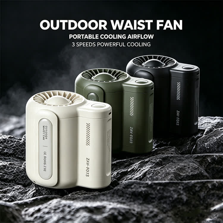 Cool Outdoor Portable Silent Mini Neck/waist Hanging Handheld Fan - image 1