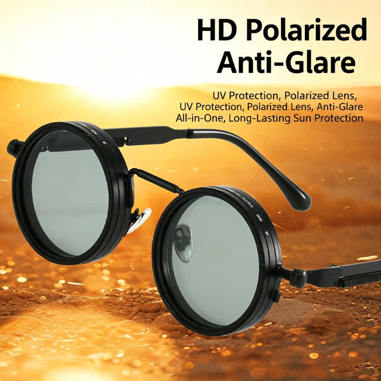 Retro Uv-protective 9-level Adjustment Filter Sunglasses (1–9 Levels) - image 1