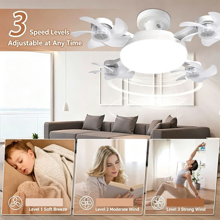 Quiet Home Operation Cooling Bright 2-in-1 Fan & Light - image 2