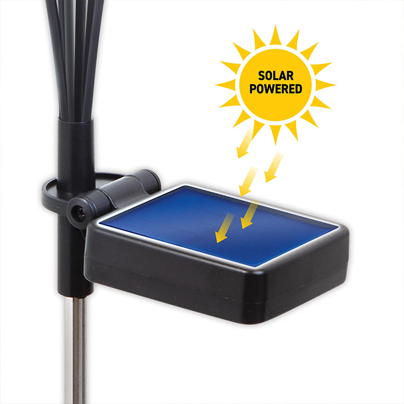 Solar Swaying Garden Light - New Upgraded Solar Garden Lights, High Flexibility Iron Wire & Heavy Bulb Base - image 3