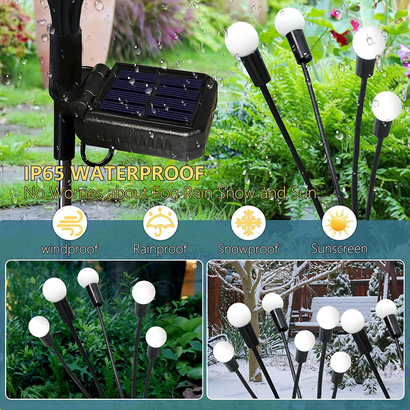 Solar Swaying Garden Light - New Upgraded Solar Garden Lights, High Flexibility Iron Wire & Heavy Bulb Base - image 8