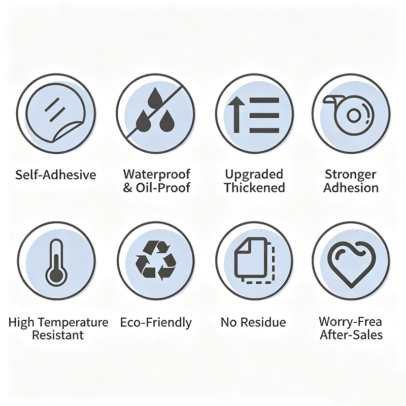 Metallic Luster Texture（fire/water/oil Prevention） Multifunctional Stickers - image 10
