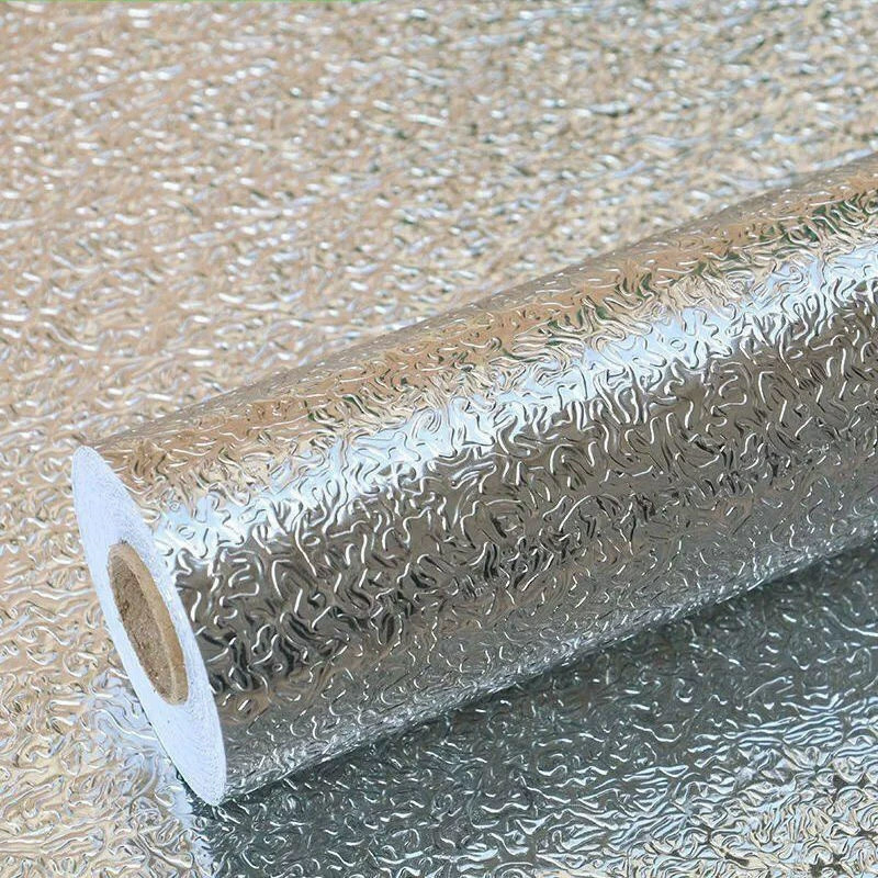 Metallic Luster Texture（fire/water/oil Prevention） Multifunctional Stickers - Tangerine peel - 80cm*10m - image 9